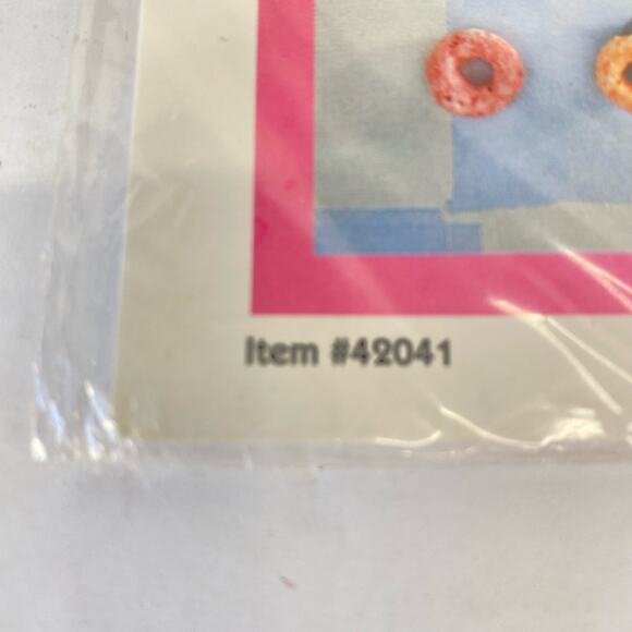 VTG Muppets In Stitches Muppet Babies Cross Stitch Bib Kit New #42041 Baby New - Picture 6 of 8